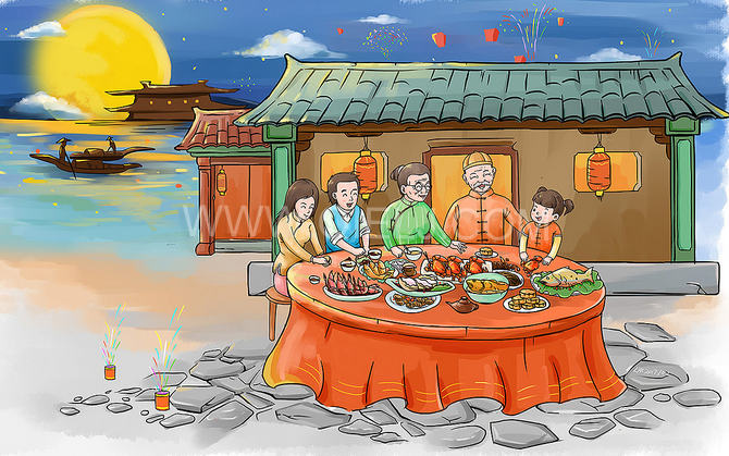 賞中秋圓月享美好時光，企鵝糧油機械祝您中秋團圓快樂(圖2)